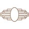 Ekena Millwork Elizabeth Wood Fretwork Prcd Ceiling Medallion, Walnut, 34"W x 17"H x 9 3/8"IW x 16 1/8"IH x 1/4"T CMWP34X17X0250EBWA - alternate 2